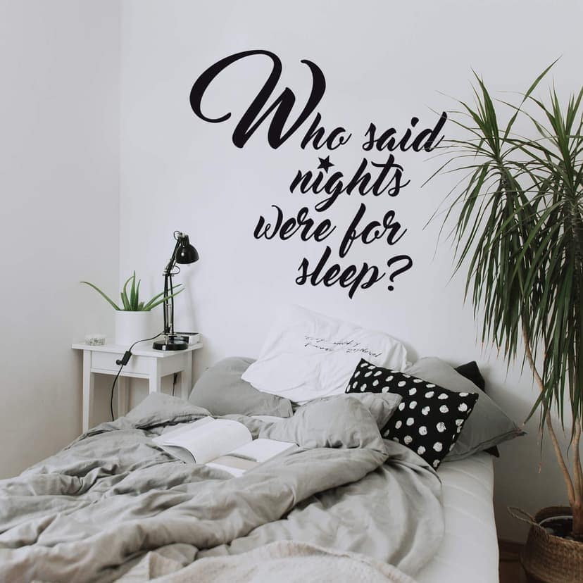 Adesivo murale - Who said nights