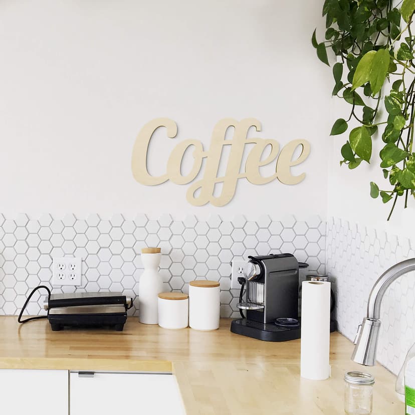 Scritta in legno - Coffee