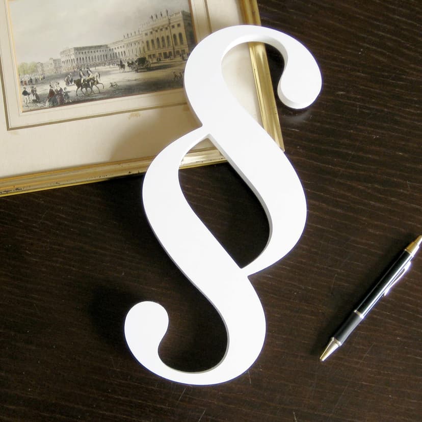 Lettere decorative - 3D Paragrafo