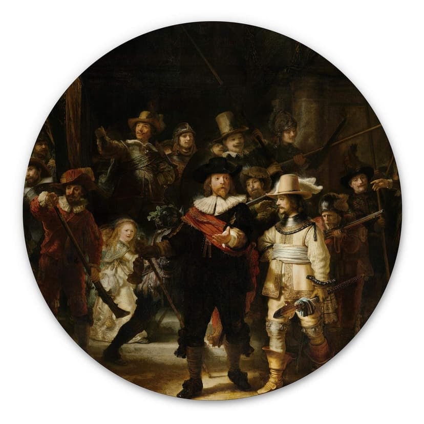 Alu-Dibond Rembrandt - La ronda di notte