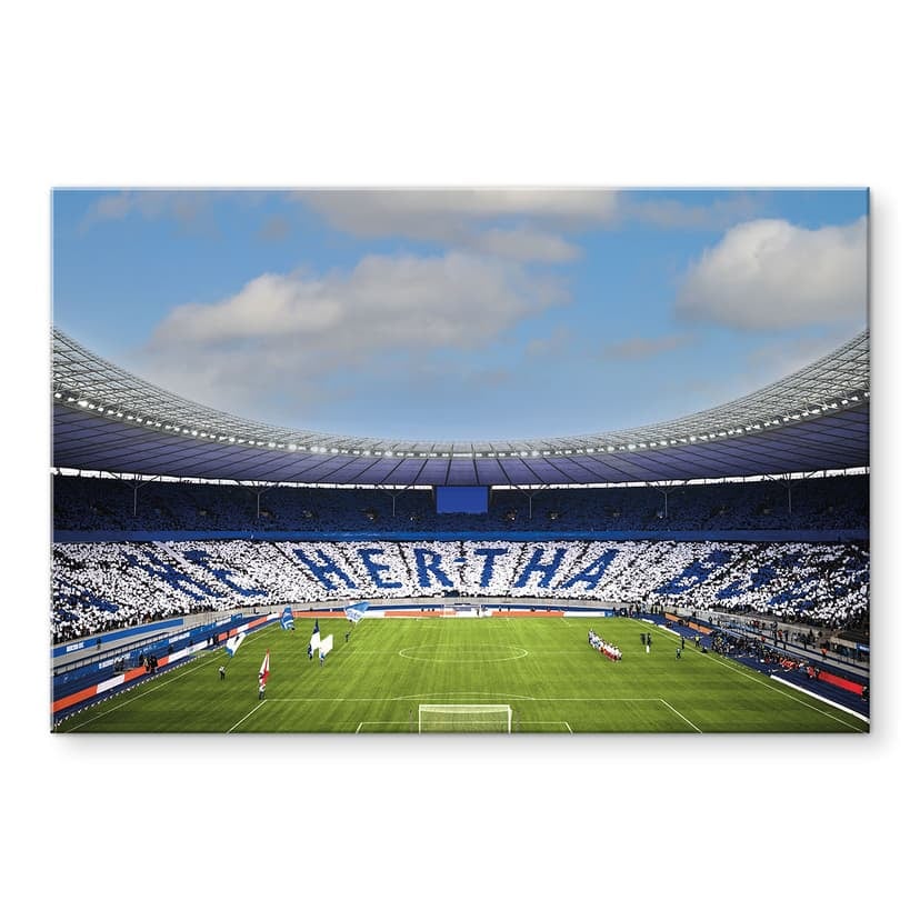 Stampa su vetro acrilico Hertha BSC - Hertha Choreo in Curva Est