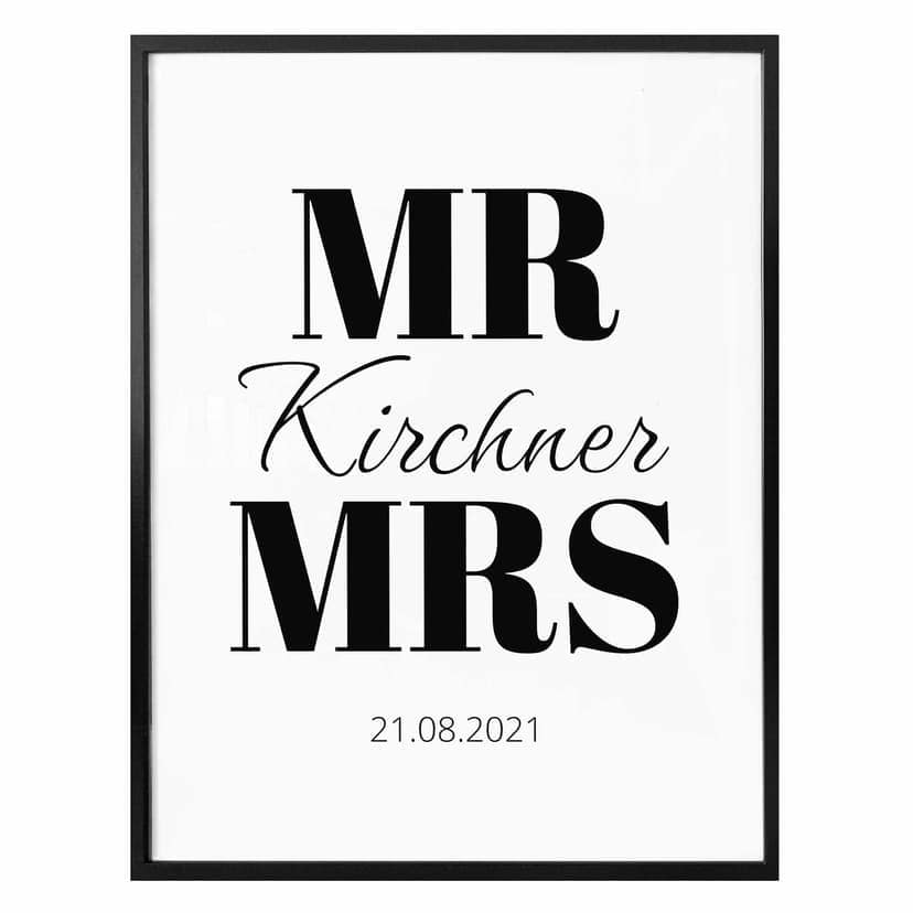 Poster Matrimonio + Testo personalizzato