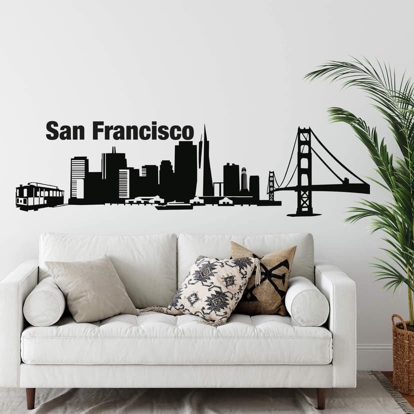 Adesivo murale - Profilo di San Francisco
