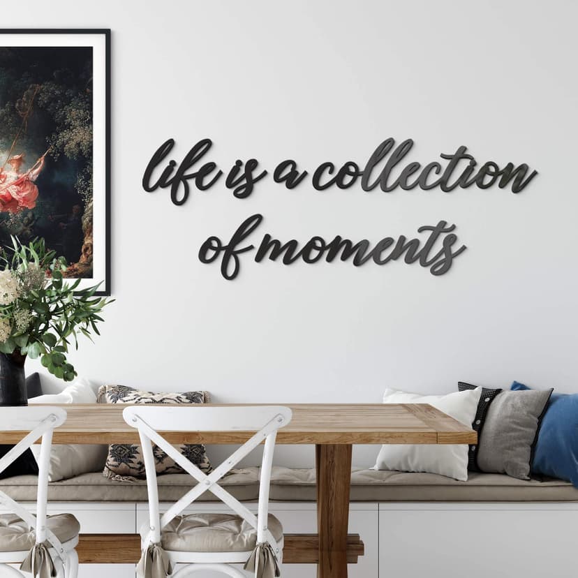 Scritta in acrilico – Life is a collection of moments