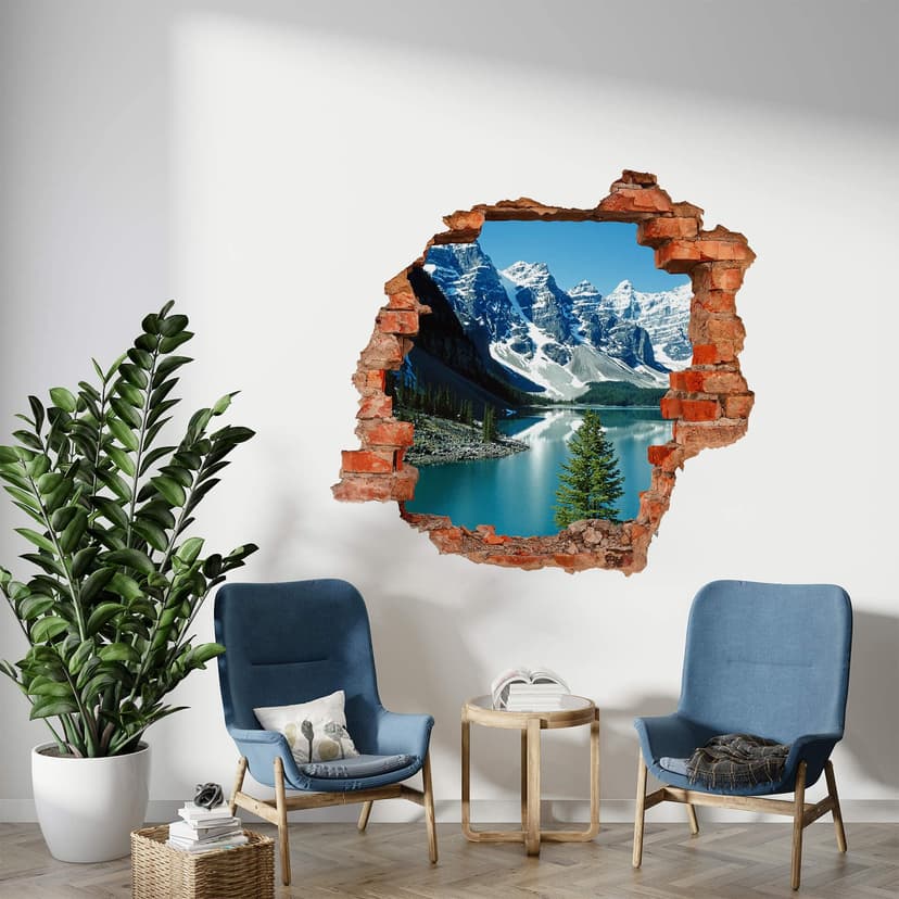 Adesivo 3D – Idillio tra le montagne
