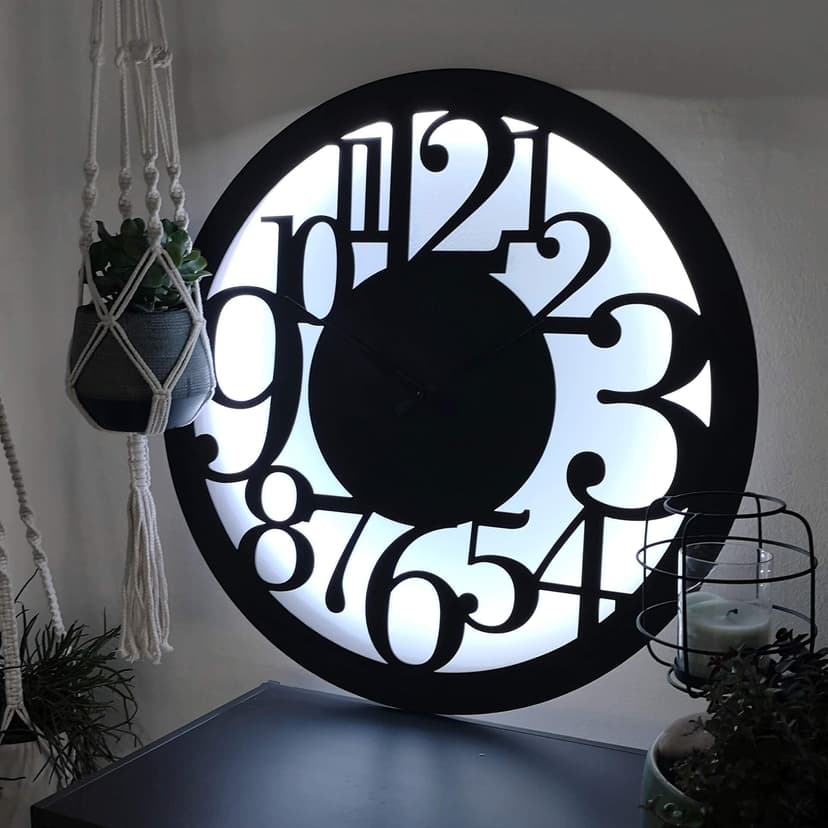 Decorazione luminosa a LED - Orologio moderno