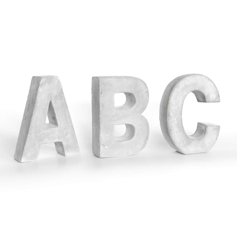 Lettere deco - Effetto cemento
