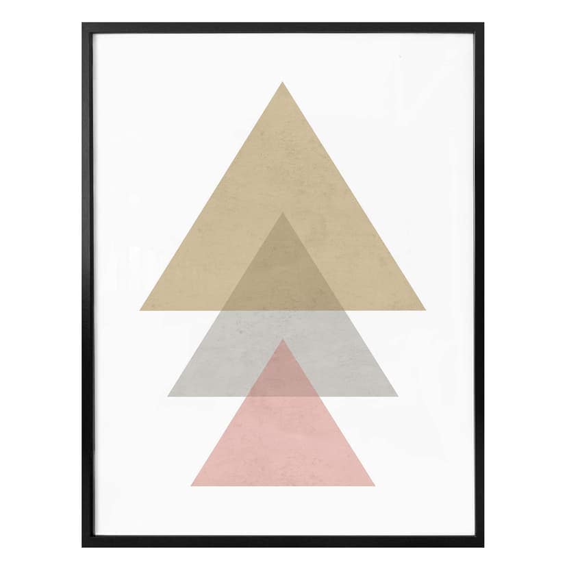 Poster Nouveauprints - Triangles rosa