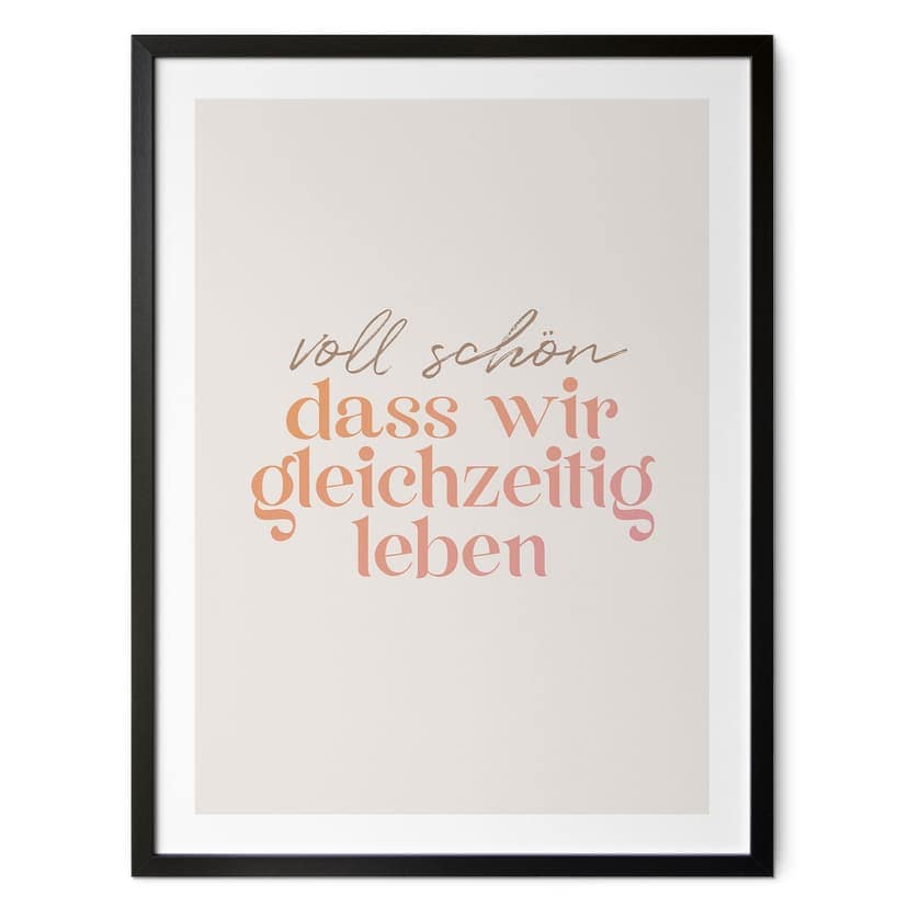 Poster E' bello che viviamo nello stesso momento