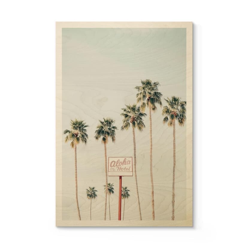Stampa su legno di palme all'Hotel Aloha - Sisi & Seb