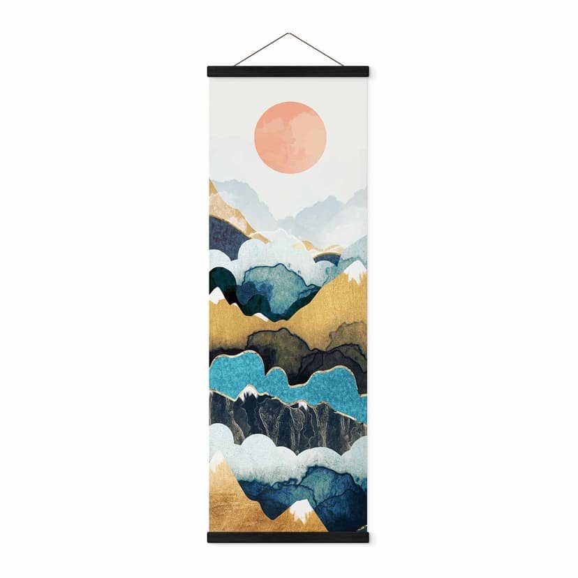 Poster tessile Vetta della montagna sopra le nuvole - SpaceFrog Designs