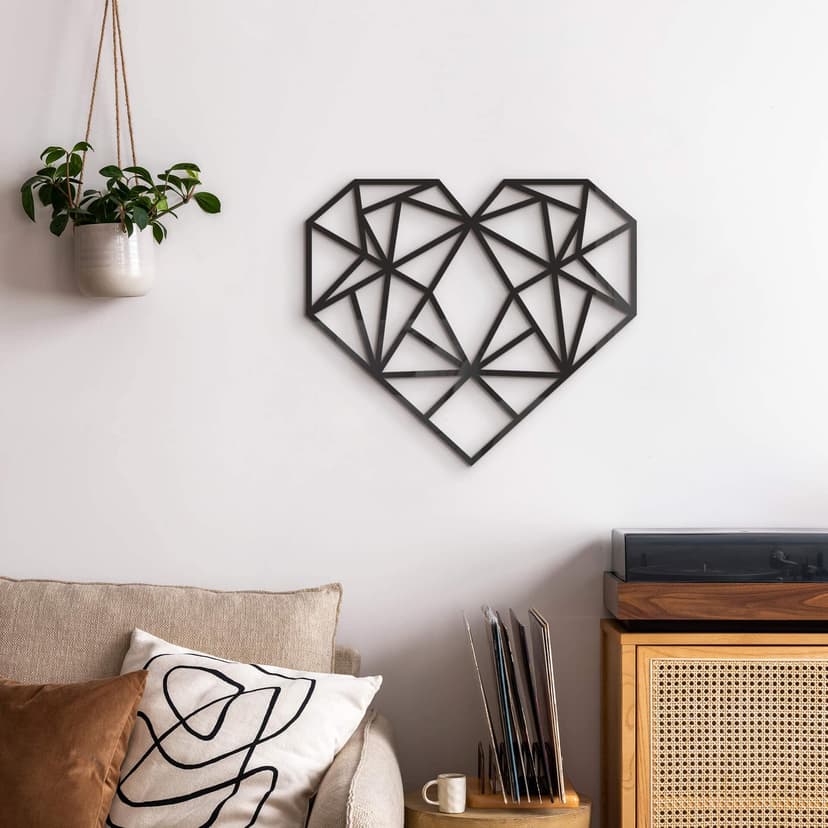 Decoro in acrilico origami - Cuore