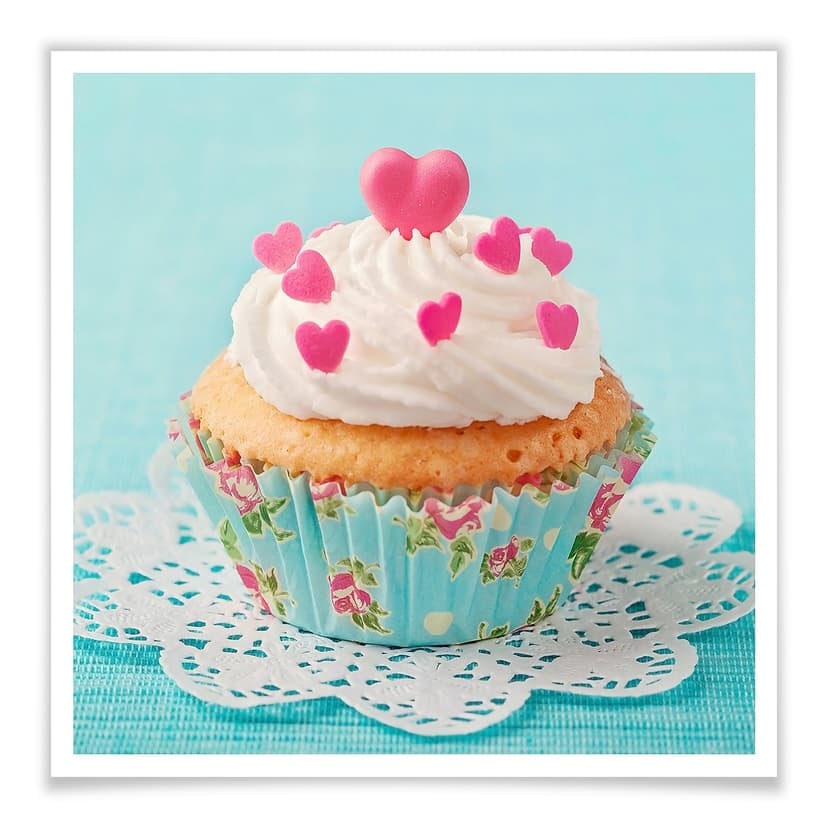 Poster - Cuori su pasticcino