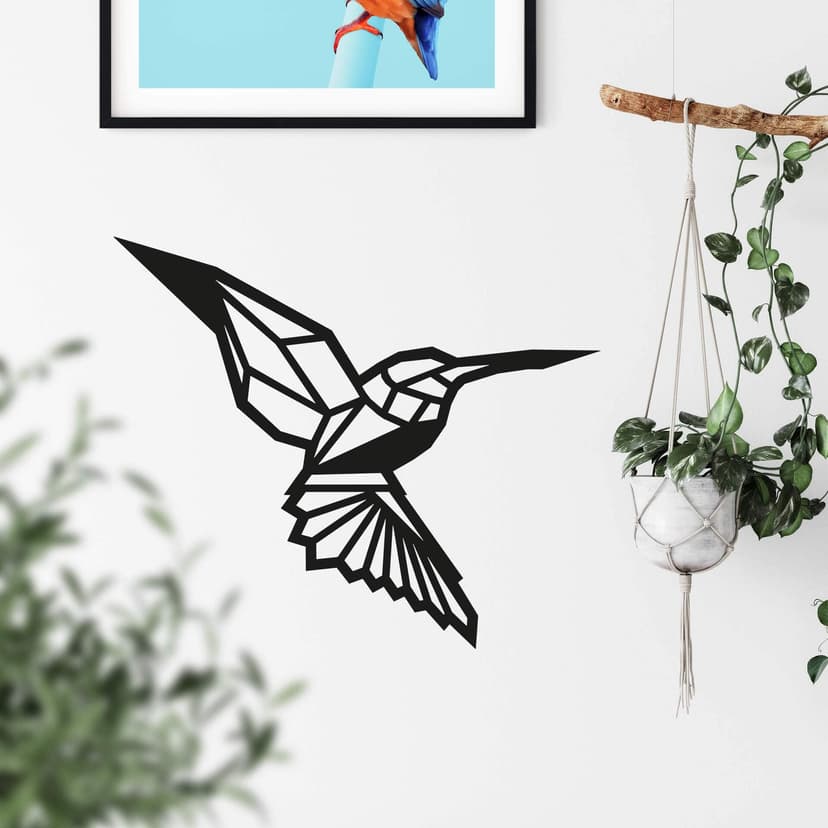 Adesivo origami - Colibrì