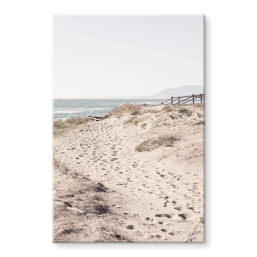 Glasbild 1X Studio - Strandaufgang an den Dünen