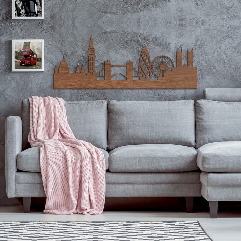 Decoro in legno – Skyline Londra