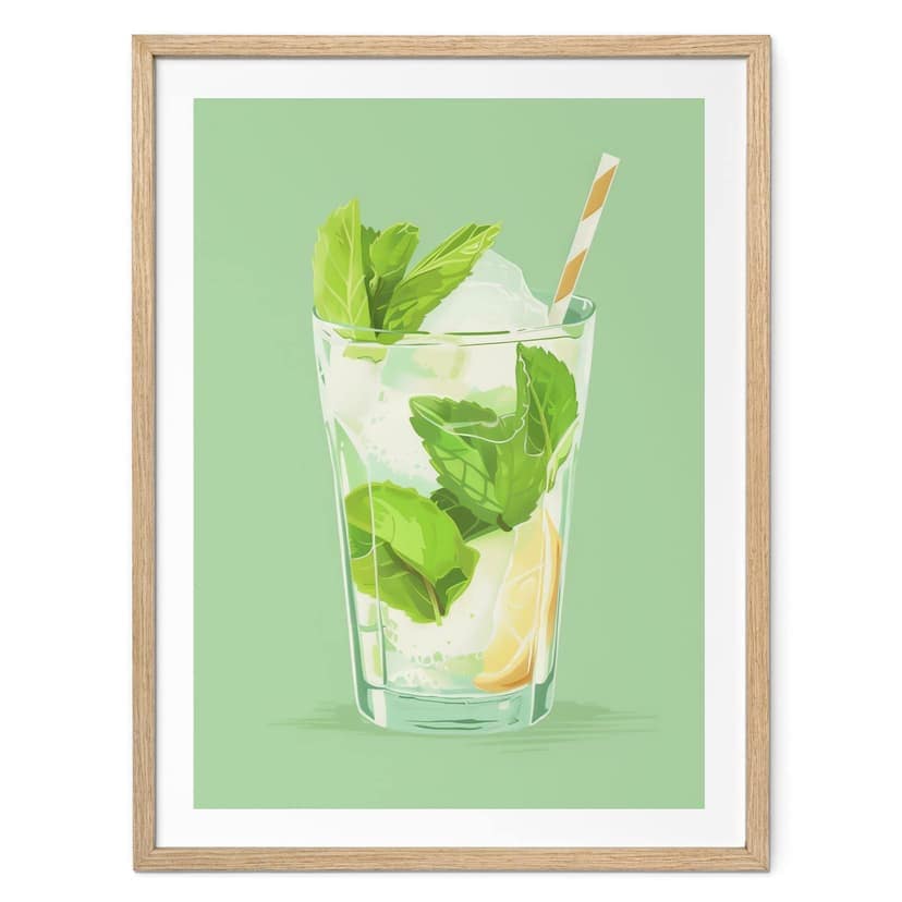 Poster Summer Mojito Vibes | Per la cucina e la sala da pranzo - Jolly e Dash