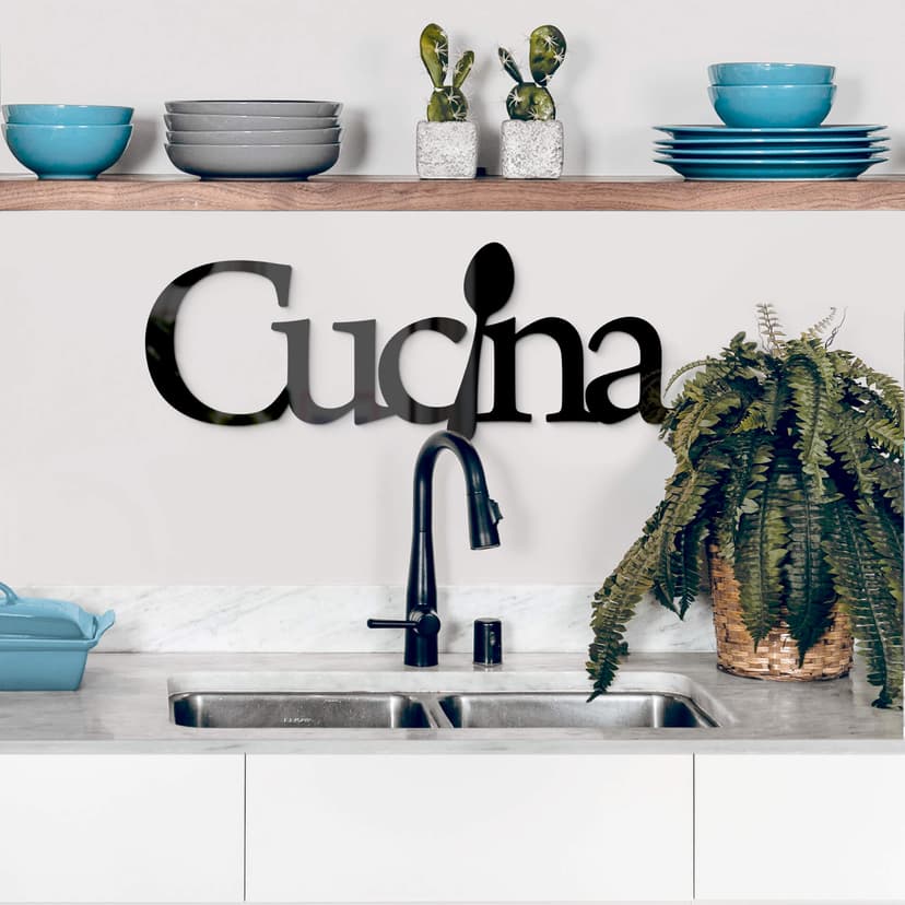 Scritta in acrilico - Cucina