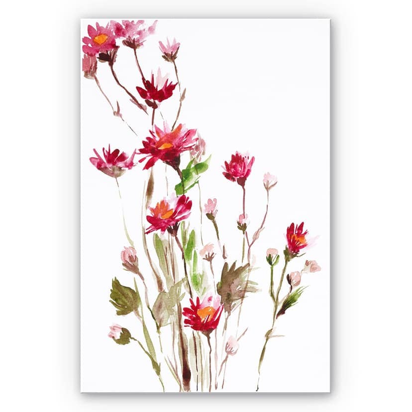 Stampa su Forex - Illustrazione di fiori selvatici