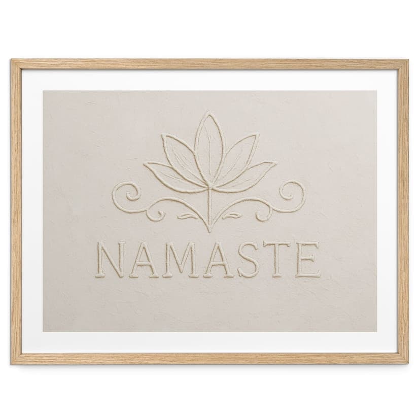 Poster Namaste con loto - Treechild