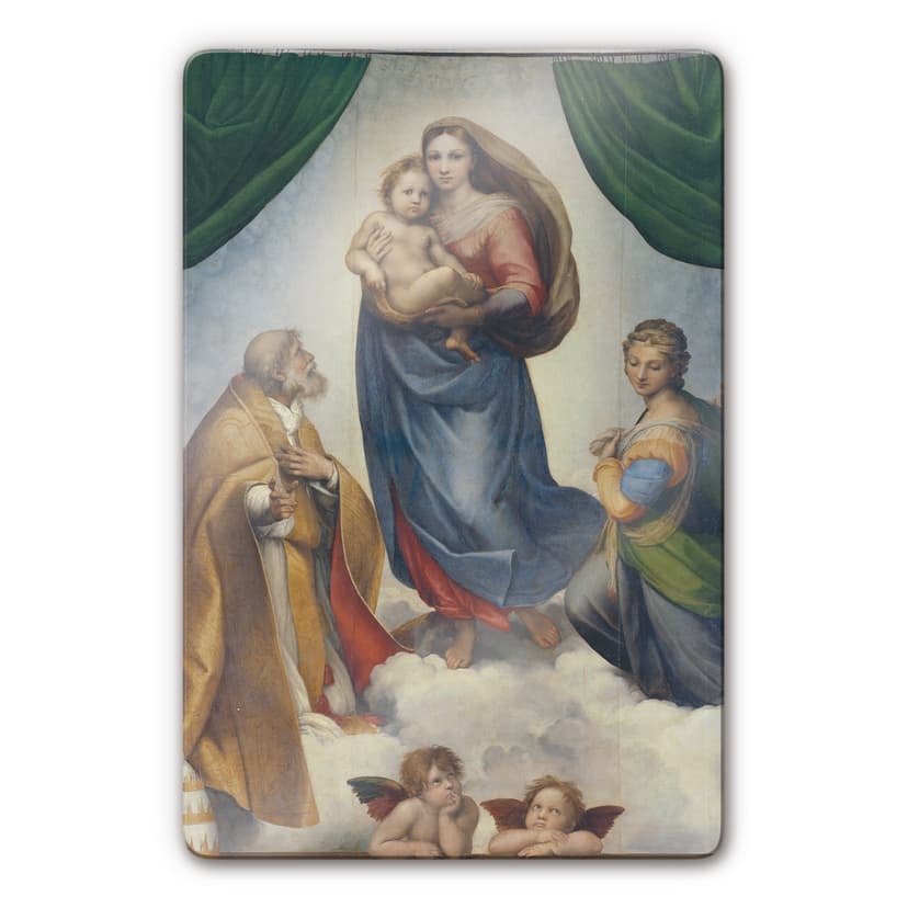 Stampa su vetro - Raffaello - La Madonna Sistina