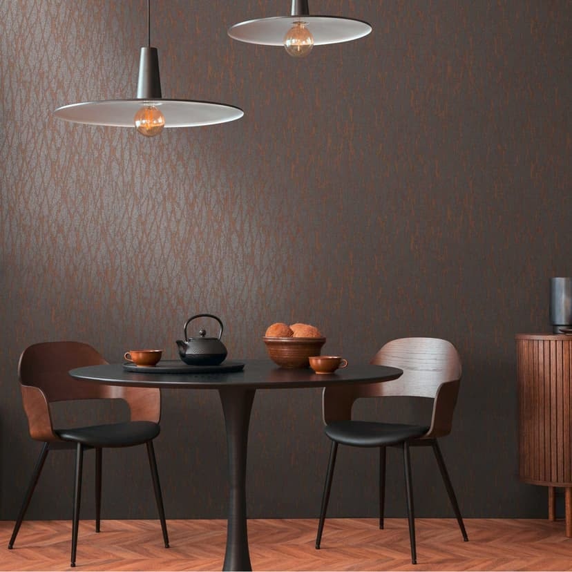 Carta da parati astratta con texture marrone-grigio - design moderno in tessuto non tessuto