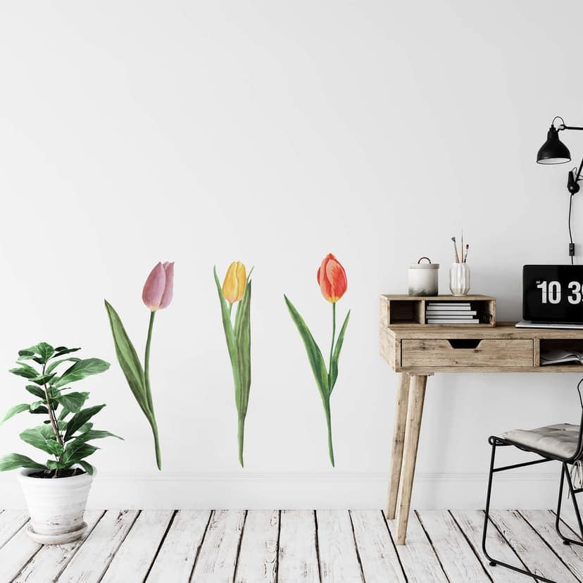 Adesivo murale Tulipani trio