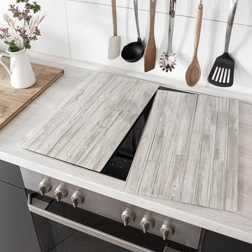 Piastre copri-fornelli – Legno Shabby chic