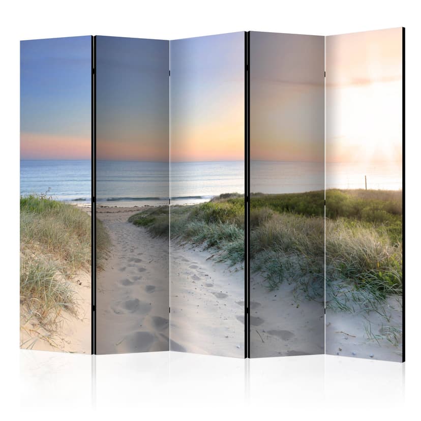 Divisorio - Passeggiata mattutina sulla spiaggia , 5 pezzi - 225x172 cm