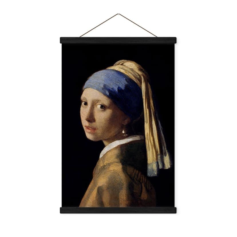 Stampe su tessuto Vermeer - La ragazza con l'orecchino di perla
