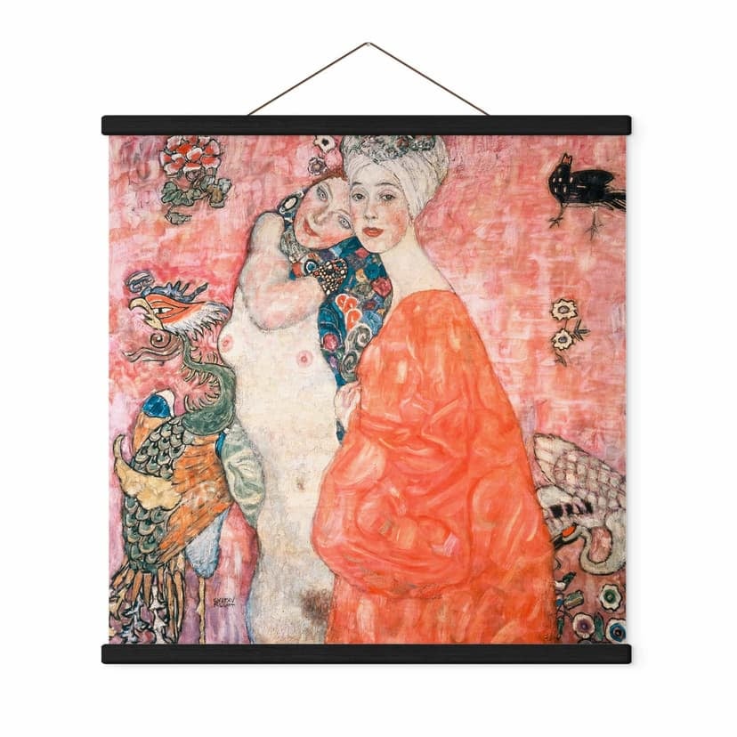 Stampe su tessuto Klimt - Le fidanzate - Quadrato