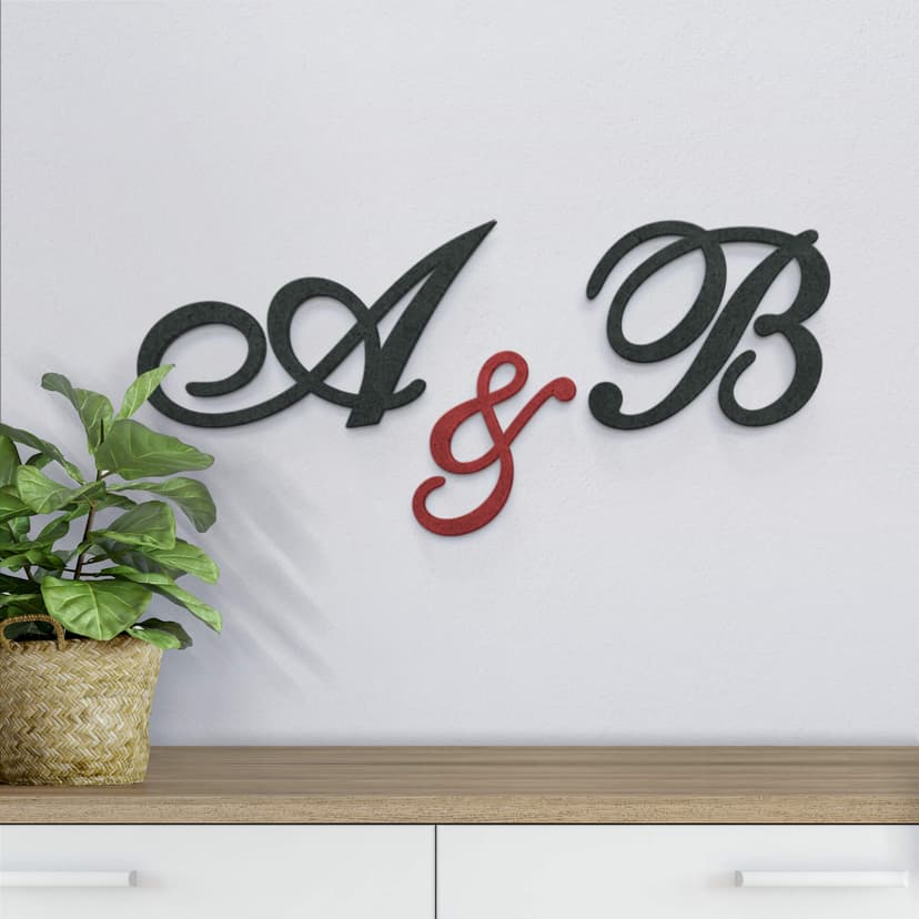Lettere in MDF - Corsivo