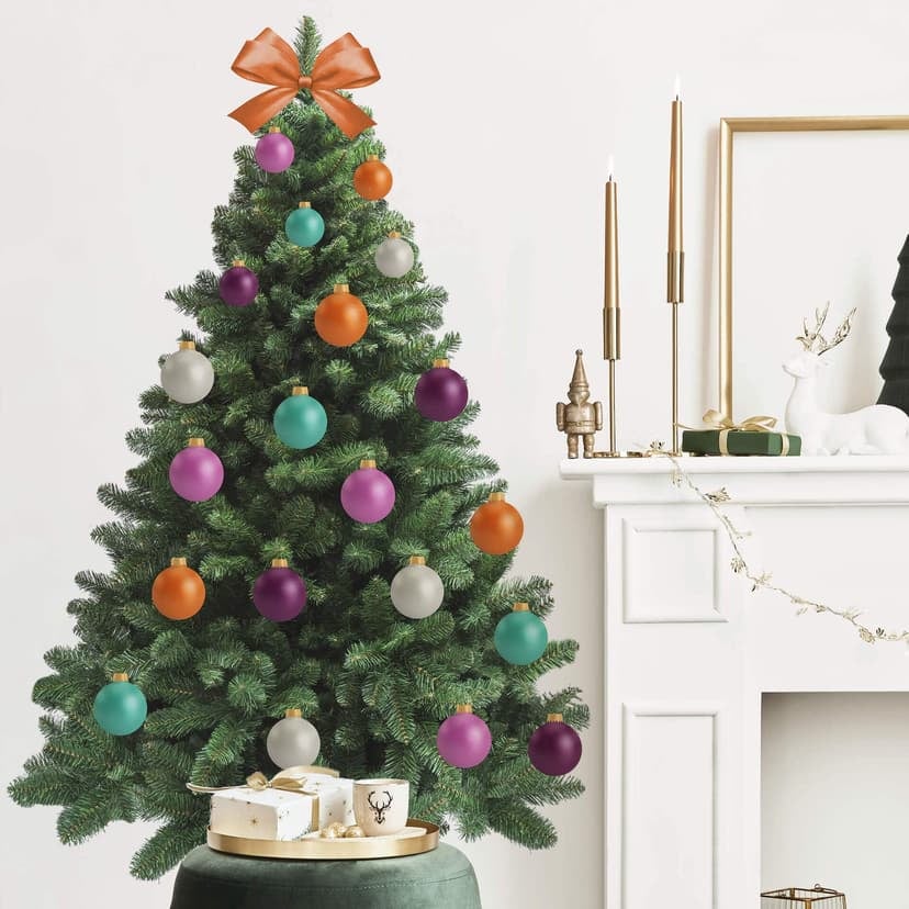 Adesivo murale Albero di Natale da decorare da soli - colorato