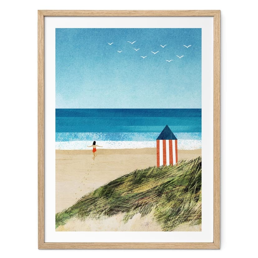 Poster vacanza al mare con vista sulle dune - Rivers
