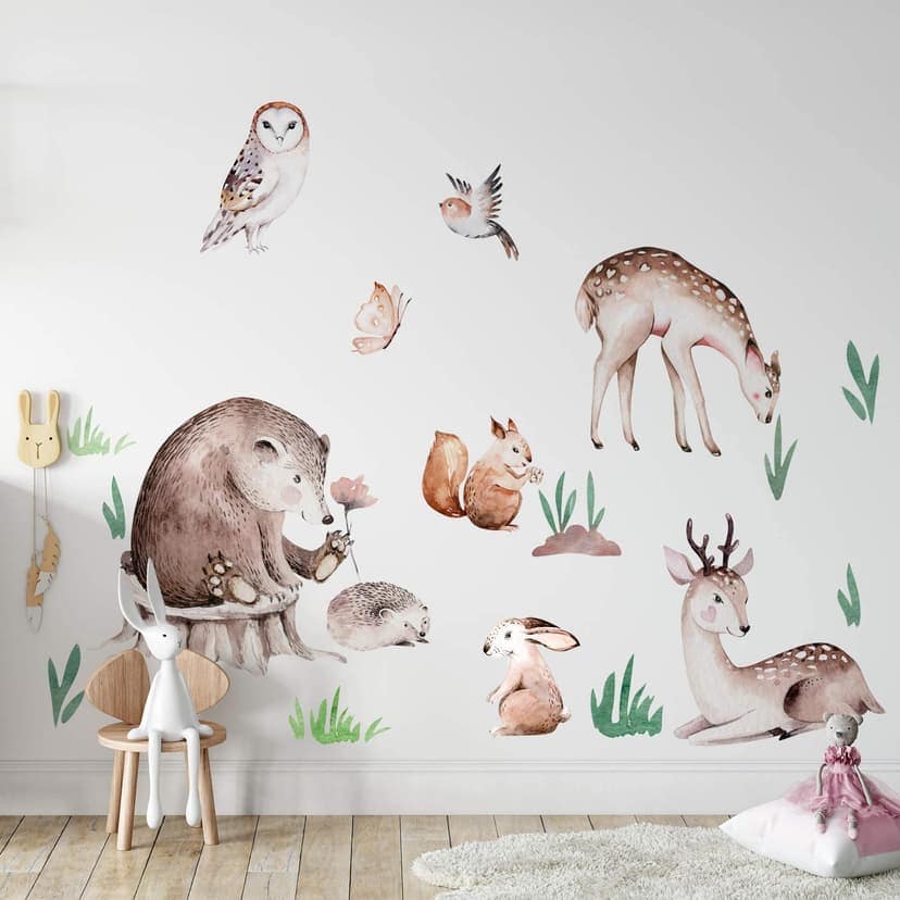 Adesivo murale Kvilis - Nella foresta (24 pz.)