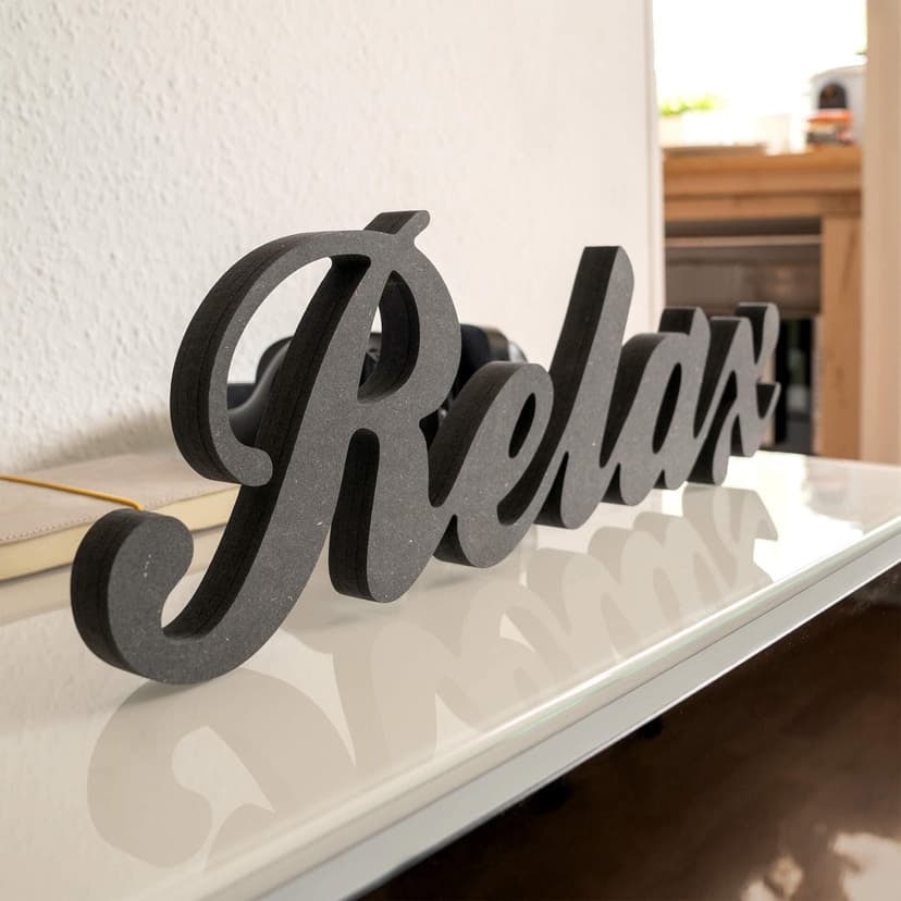 Lettere in legno MDF - Relax