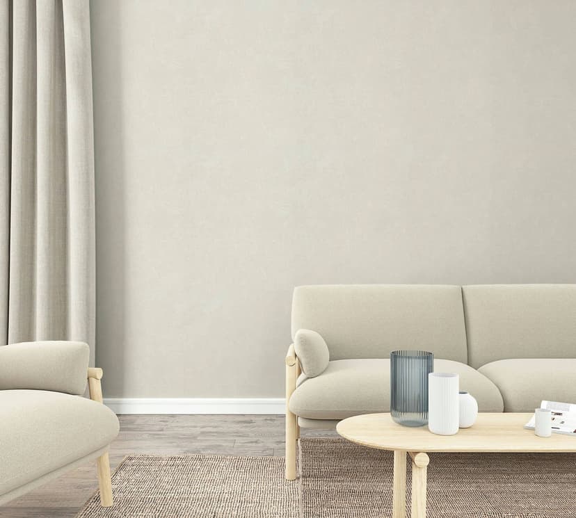Carta da parati in tessuto non tessuto beige a quadri per il soggiorno, la camera da letto, la cucina Marburg