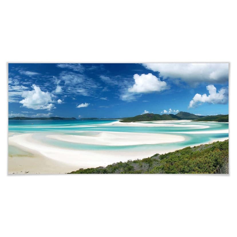 Poster - Whitehaven Beach - panoramica