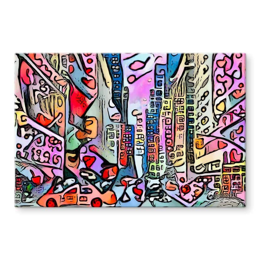 Glasbild Zamart - New York - Rizzi-Stil