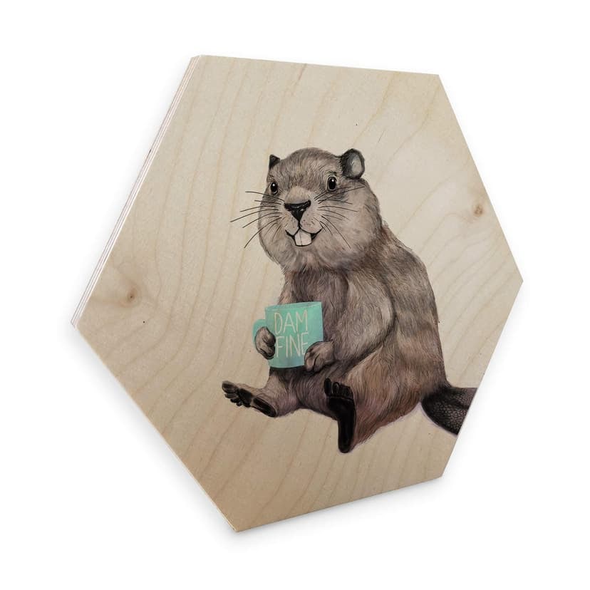 Esagoni legno Graves - Coffee