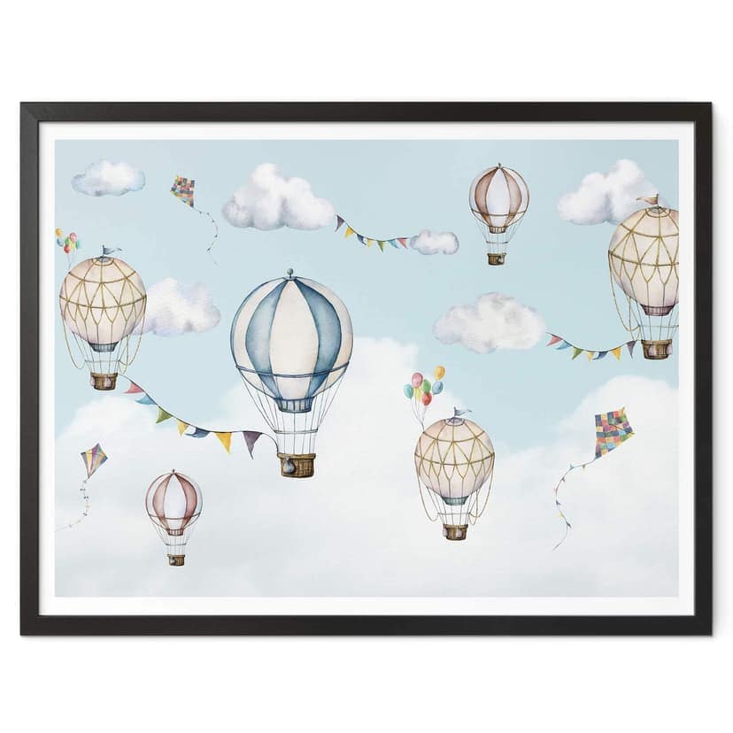 Poster Oliver Robins - Mongolfiere