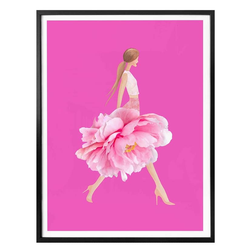 Poster Korenkova - Fashion Girl rosa