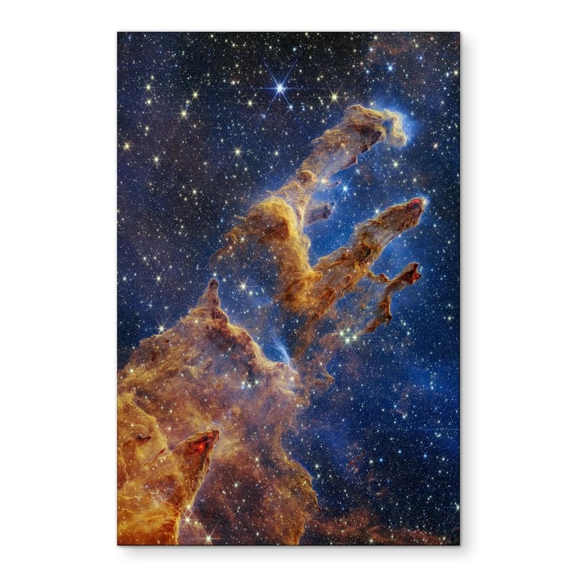 Stampe per pareti James Webb Telescope - I pilastri della creazione - Alu-Dibond