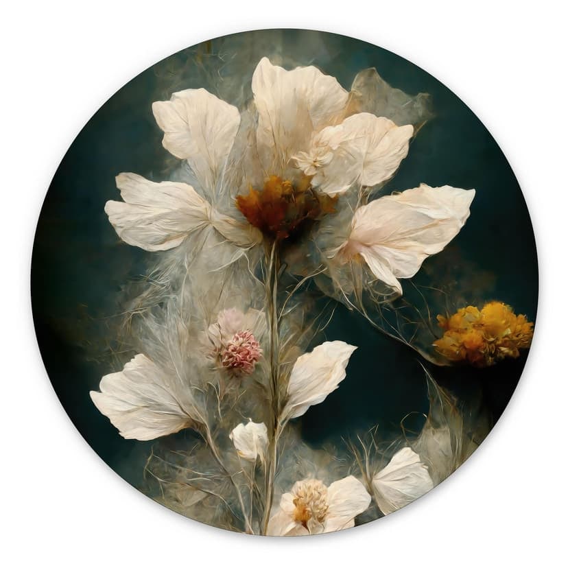 Fiori transitori - Treechild - Tondo in alluminio dibond