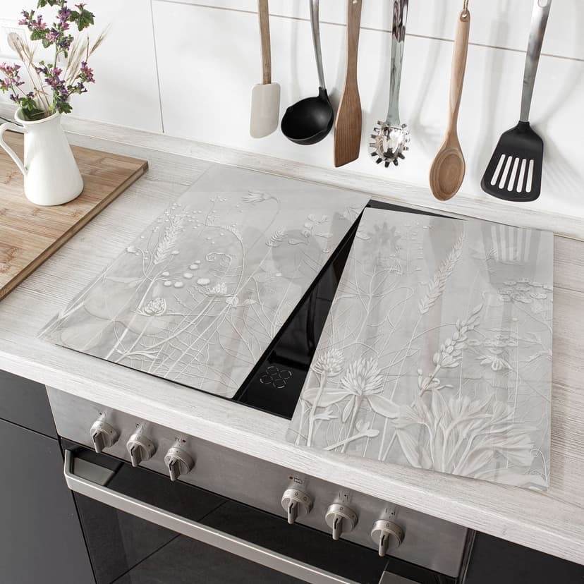 Piastre di copertura per fornelli in bianco dal design moderno - Ms Tiff