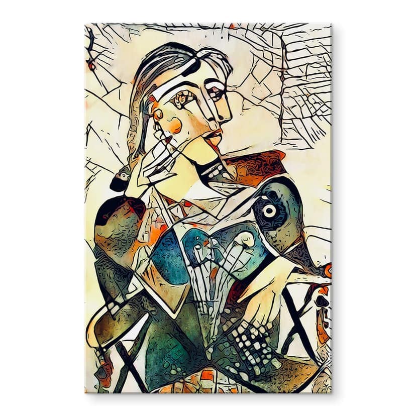 Stampa su vetro acrilico Zamart Omaggio a Picasso - Dora
