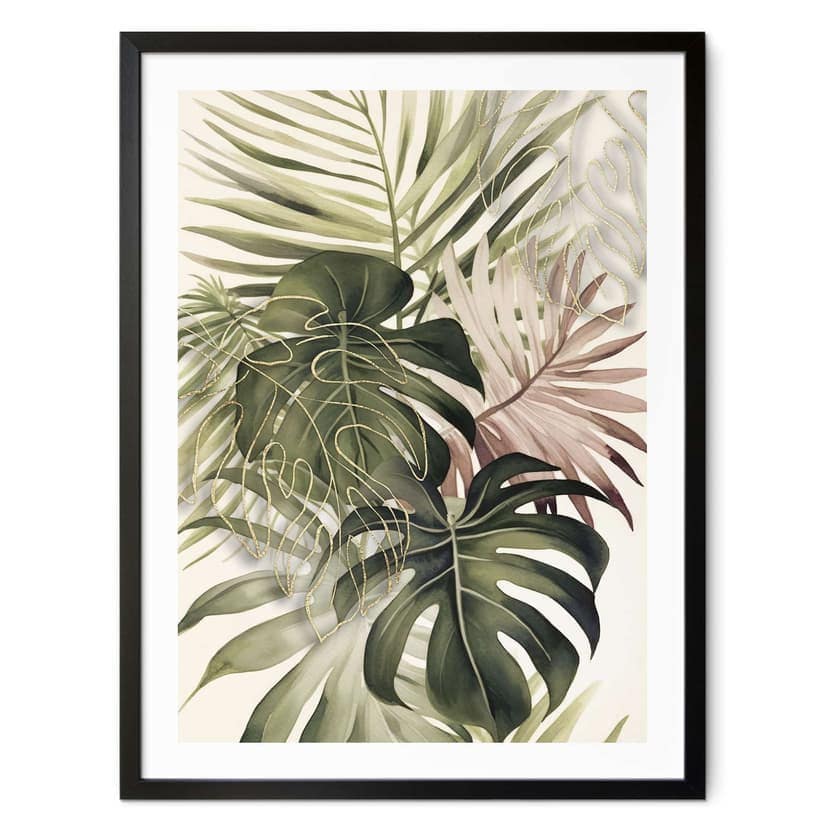 Poster Foglie tropicali Boho - Haase