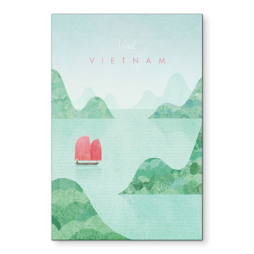 Stampe per pareti sulla baia di Halong durante i viaggi in Vietnam - Rivers - Alu-Dibond