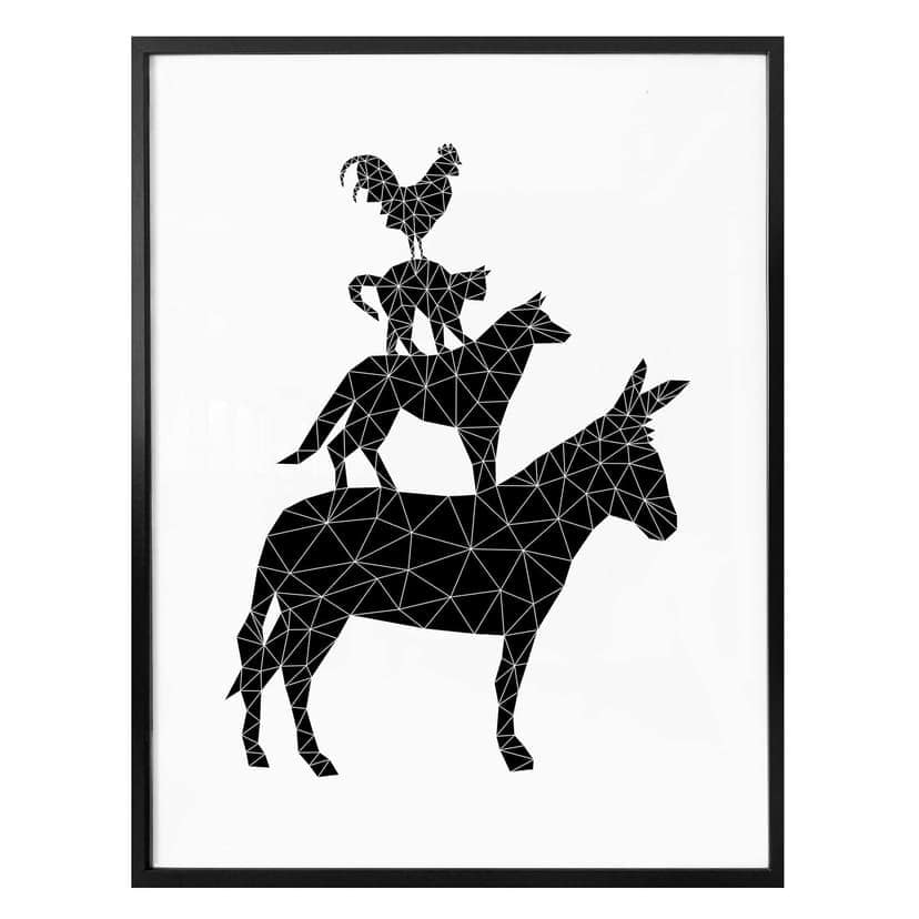 Poster Nouveauprints - I musicanti di Brema