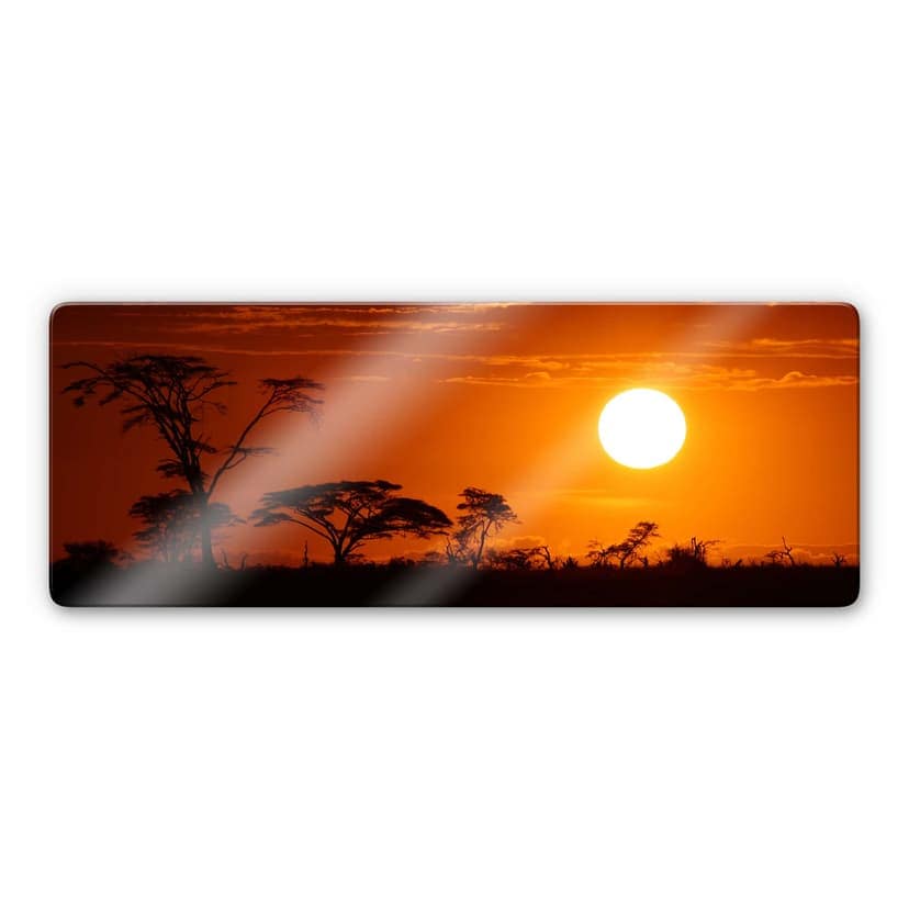 Stampa su vetro - Steppa africana - panoramica